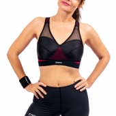 Soutien-gorge Fitline Vitality - Couleur : Framboise - Image N° 4